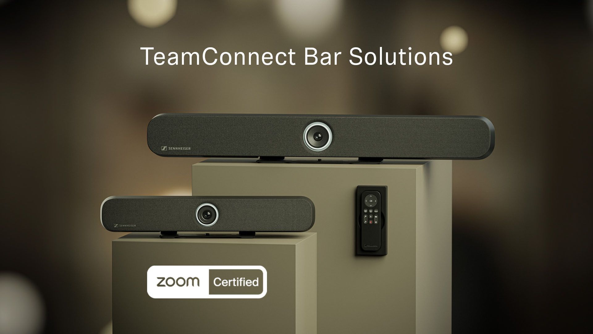 Сертифікат Zoom Rooms отримали відеобари Sennheiser серії TeamConnect Bars