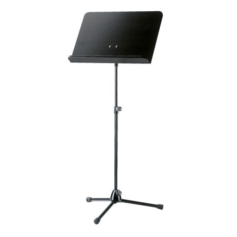 Konig & Meyer 11812-000-55 black stand, black wooden desk