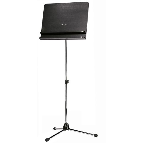 Konig & Meyer 11832-000-02 chrome stand with black wooden desk