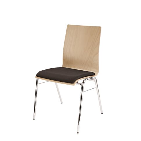 Konig & Meyer 13410-000-02 legs chrome, seating beech wood natural