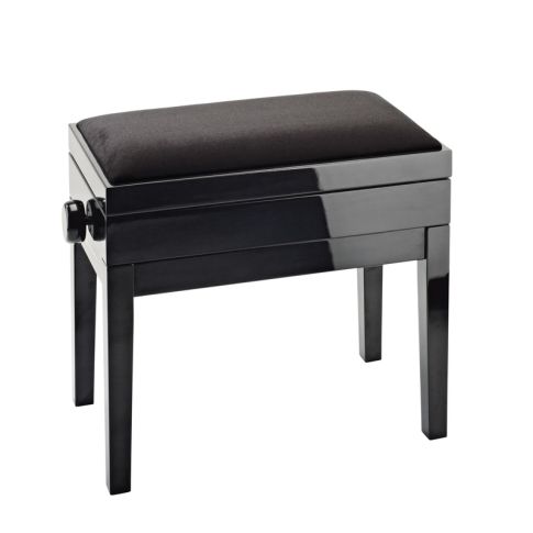 Konig & Meyer 13950-100-21 bench black glossy finish, seat black velvet