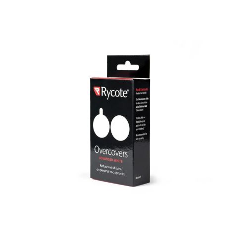 Rycote Overcovers Adv, White (Master Carton of 10 x Packs)