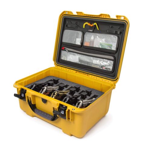 NANUK 933 5 UP GUN CASE With LID ORGANIZER - Yellow 
