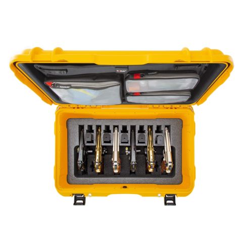 NANUK 938 6 UP GUN CASE WITH LID ORGANIZER - Yellow 
