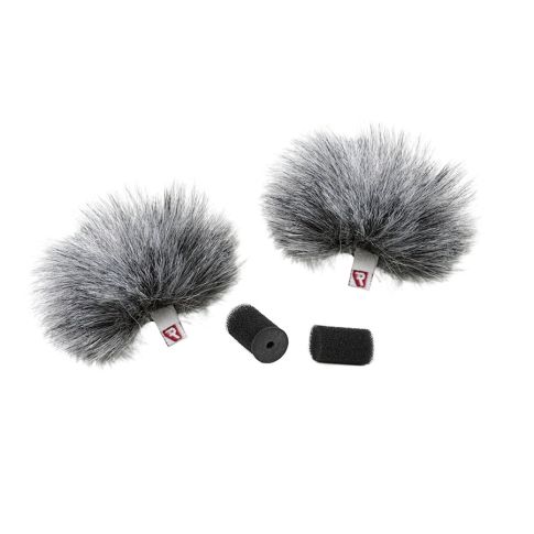 Rycote Grey Lavalier Windjammer - pair