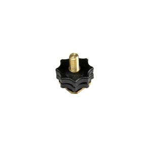 Rycote Brass Shoe Adaptor with 1/4-inch male thread